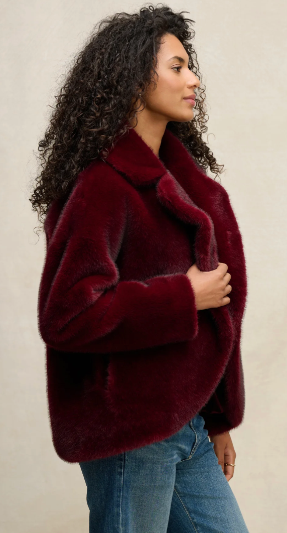 the CAROLYN faux fur jacket