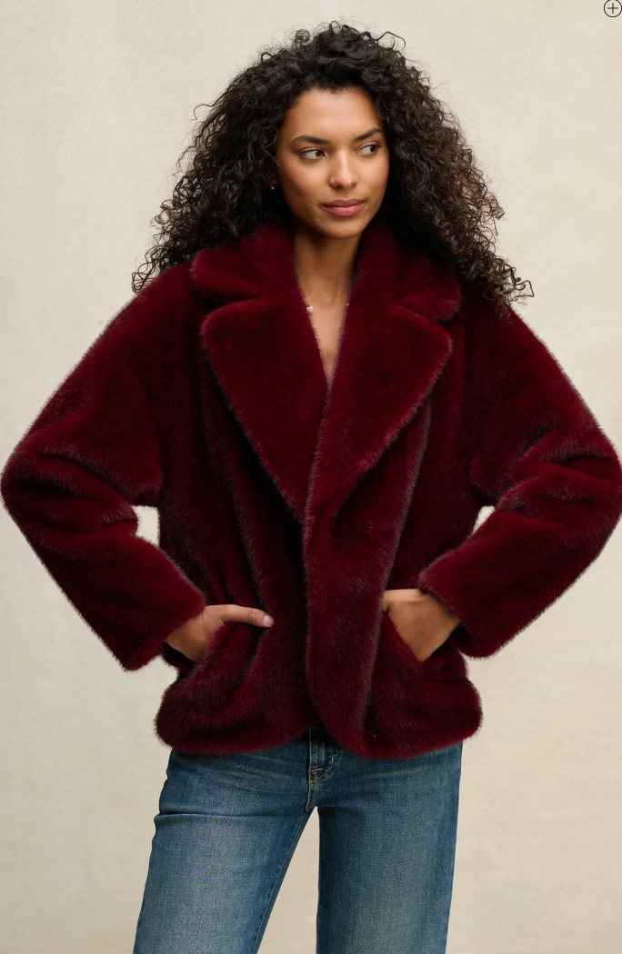the CAROLYN faux fur jacket