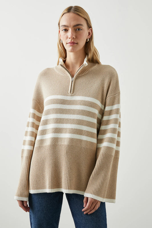 The TESSA Knit, Sand Stripe