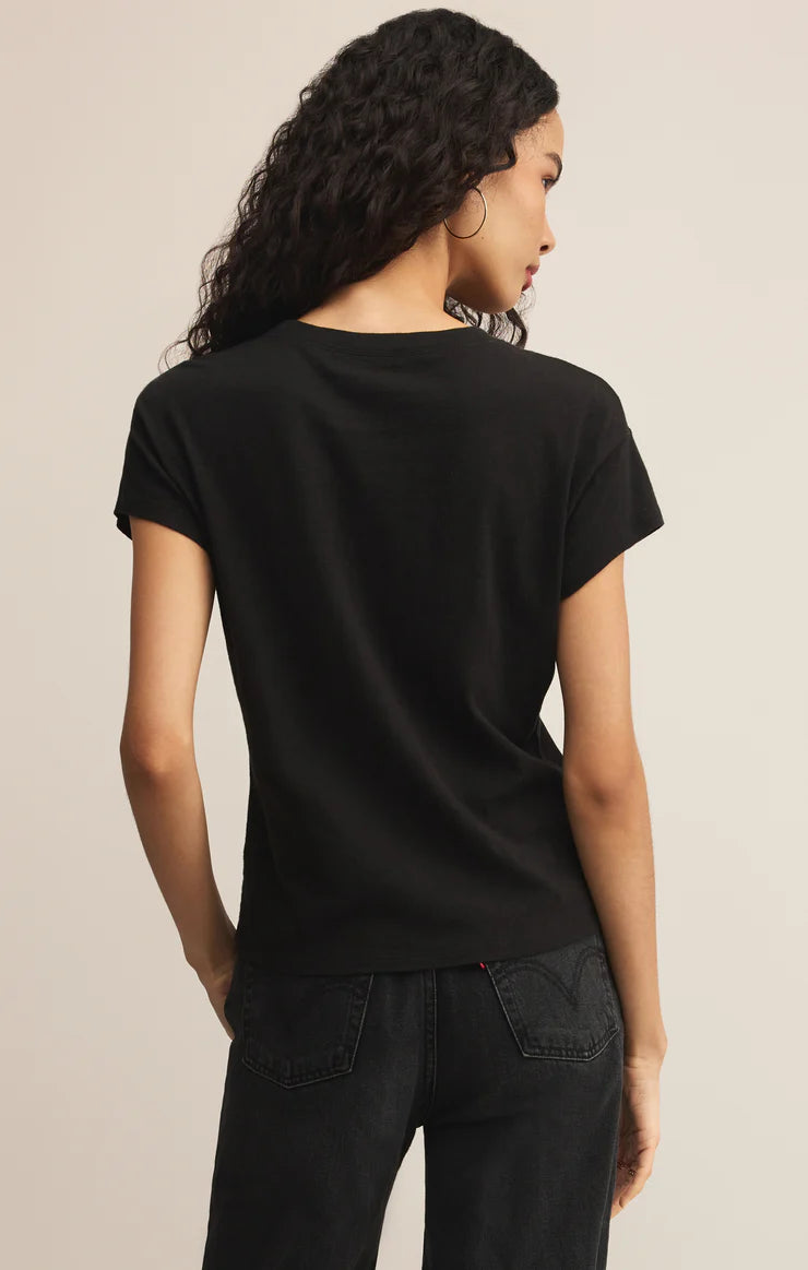 the MODERN slub tee, black