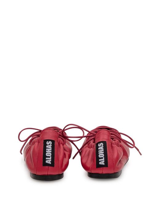 the AURELINE ballet flats, red