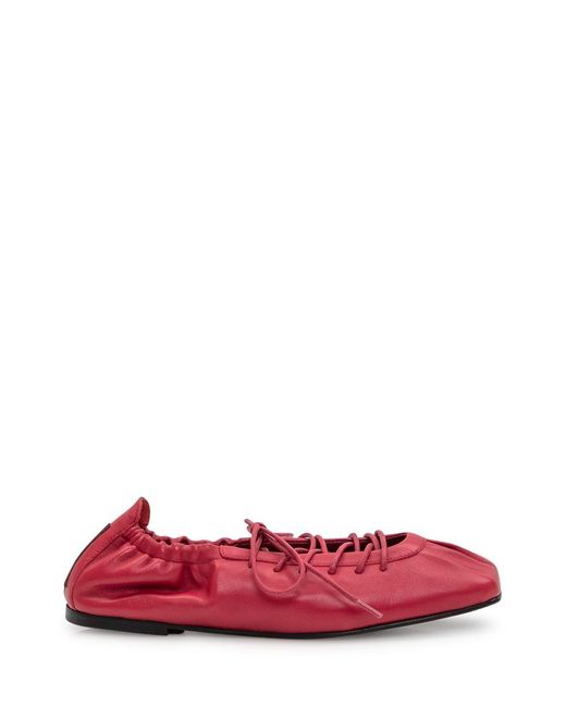the AURELINE ballet flats, red