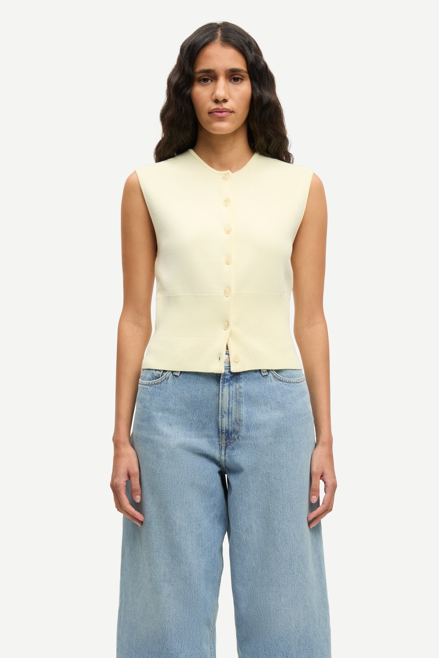 the SAANNE top, ethereal green