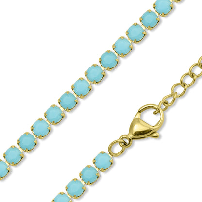 the TURQUOISE tennis necklace