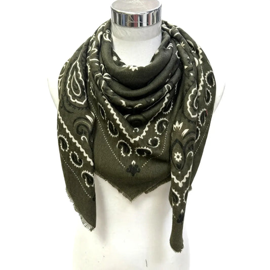 the BANDANA scarf, khaki
