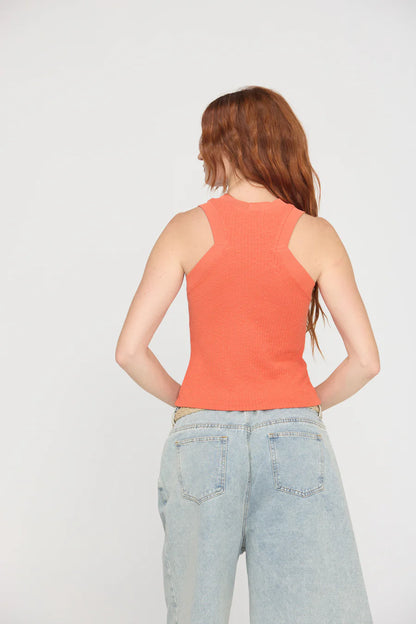 the PLAYER racerback tank, kisses