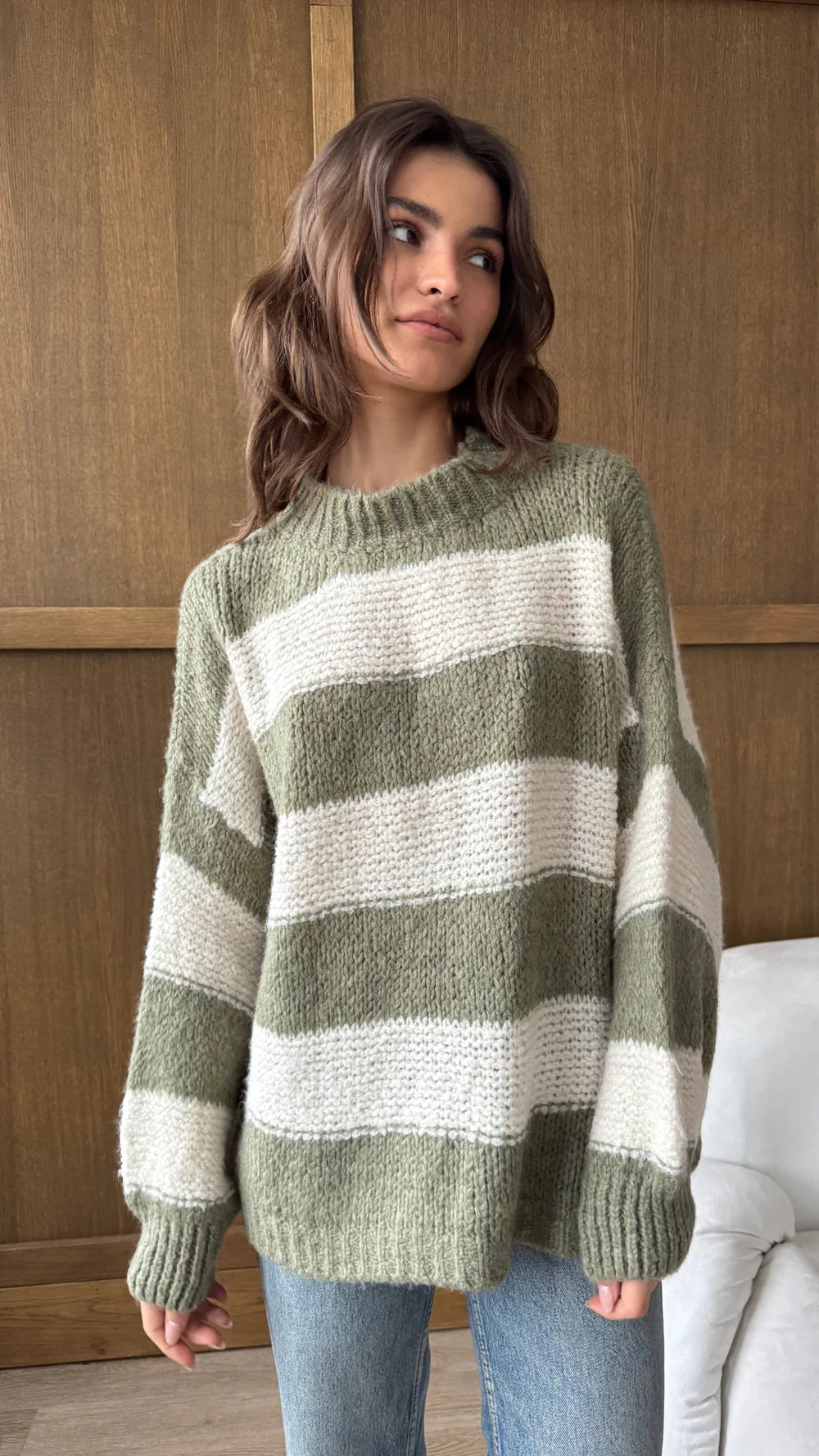 the MAISIE, khaki stripe