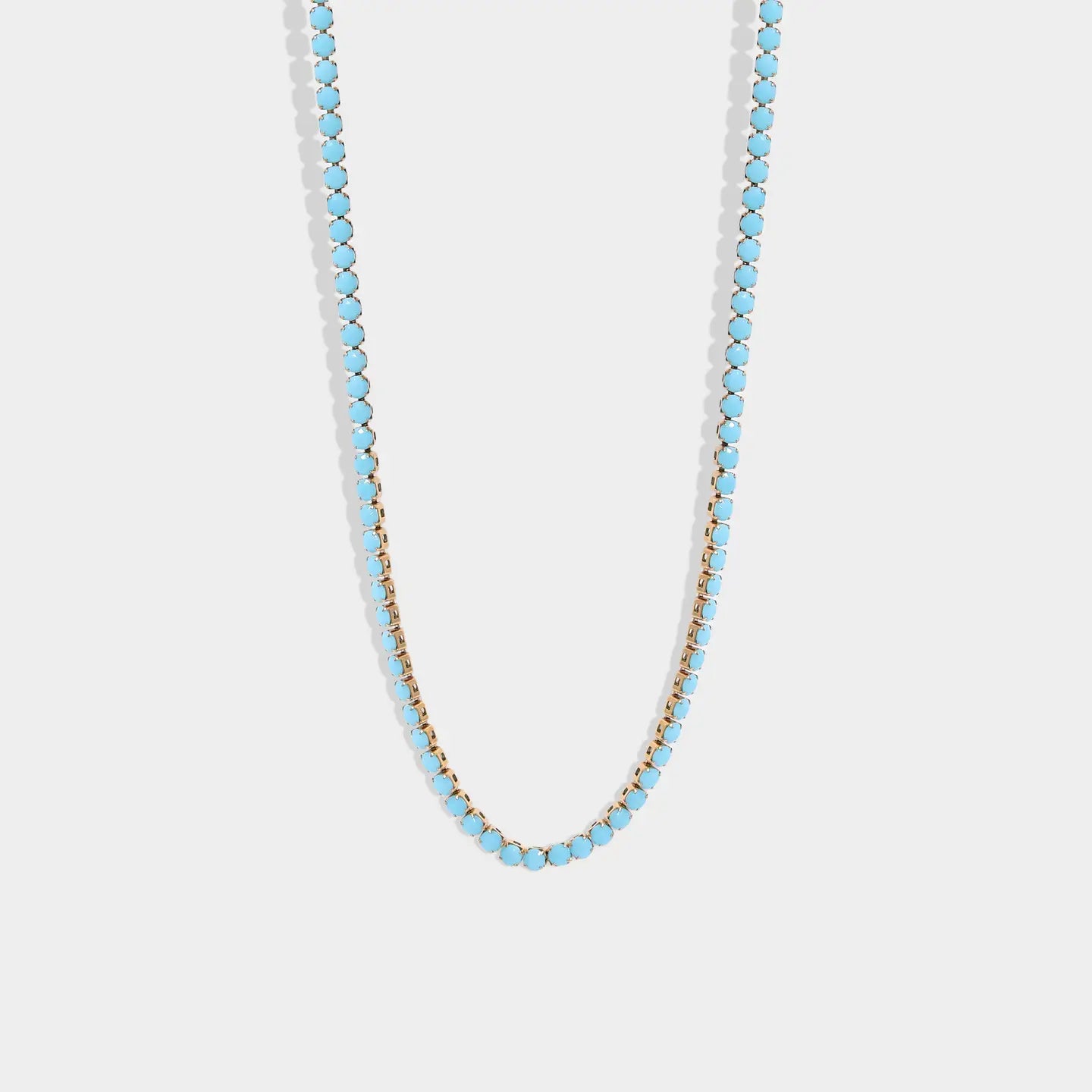 the TURQUOISE tennis necklace
