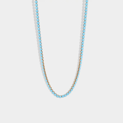 the TURQUOISE tennis necklace