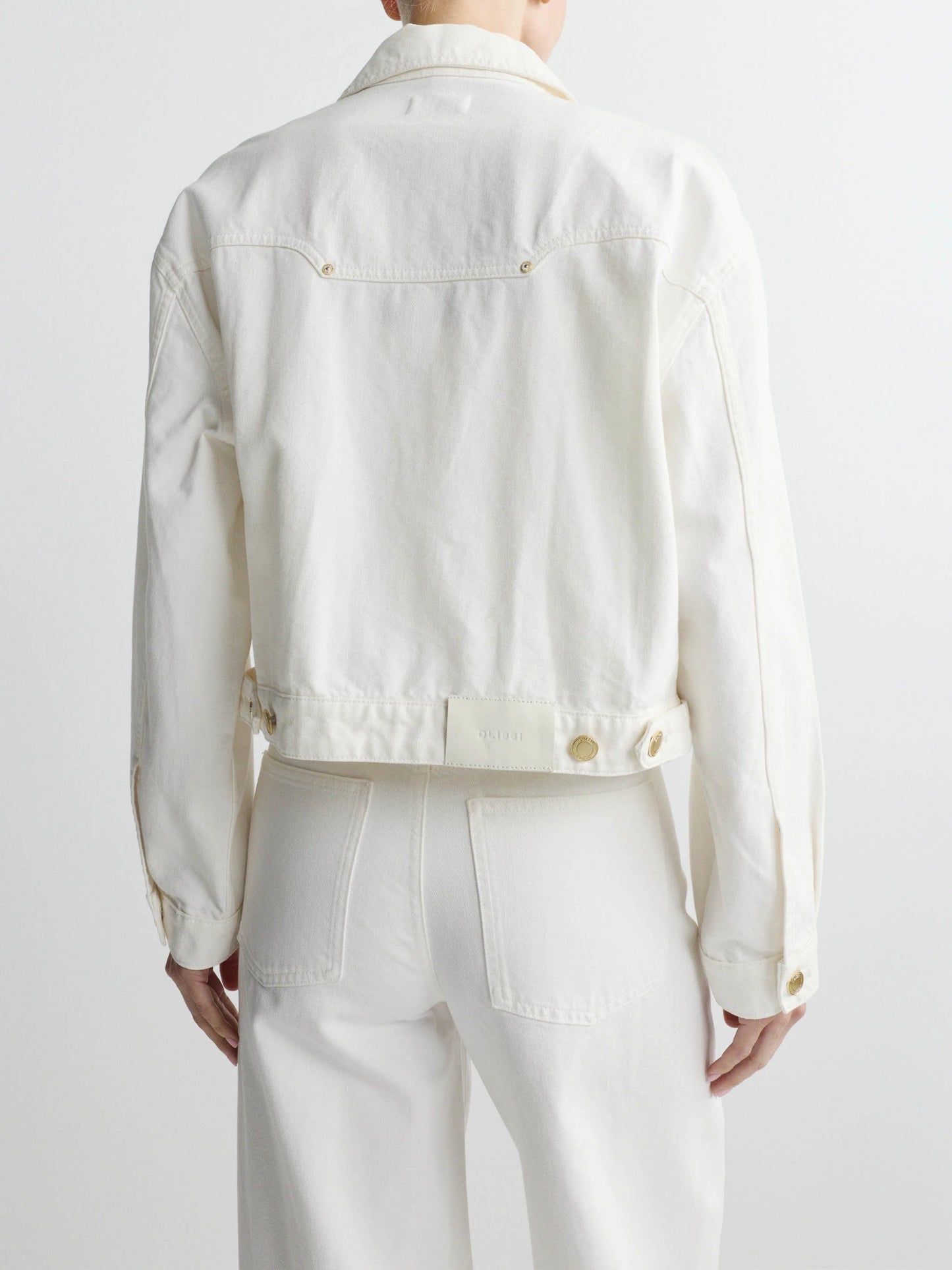 the JAIME denim jacket, white