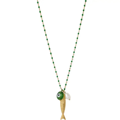 the FISH for luck necklace