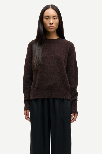 the ANOUR knit, black coffee