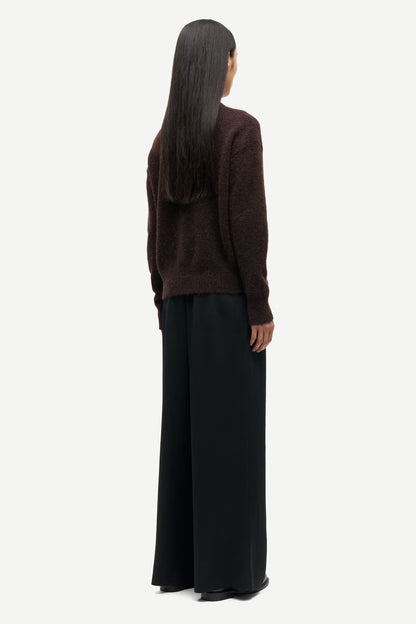 the ANOUR knit, black coffee