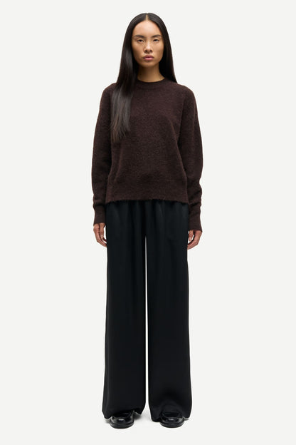 the ANOUR knit, black coffee