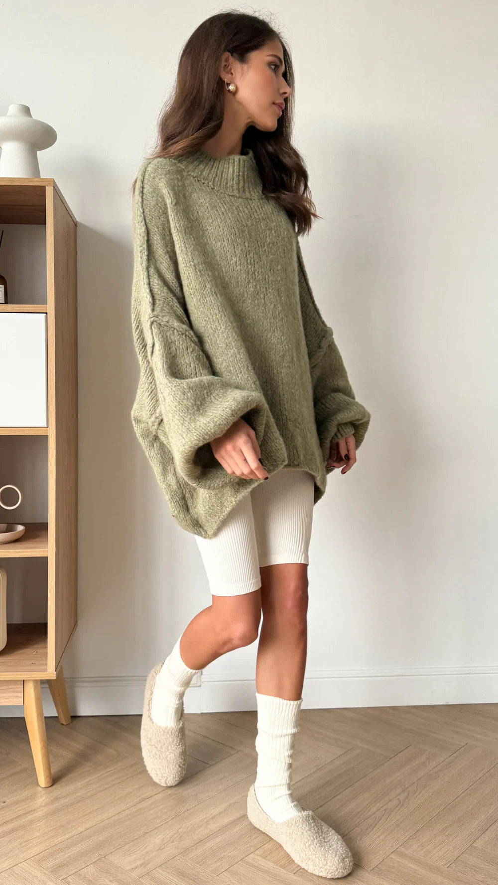 the LAYLA sweater, sage
