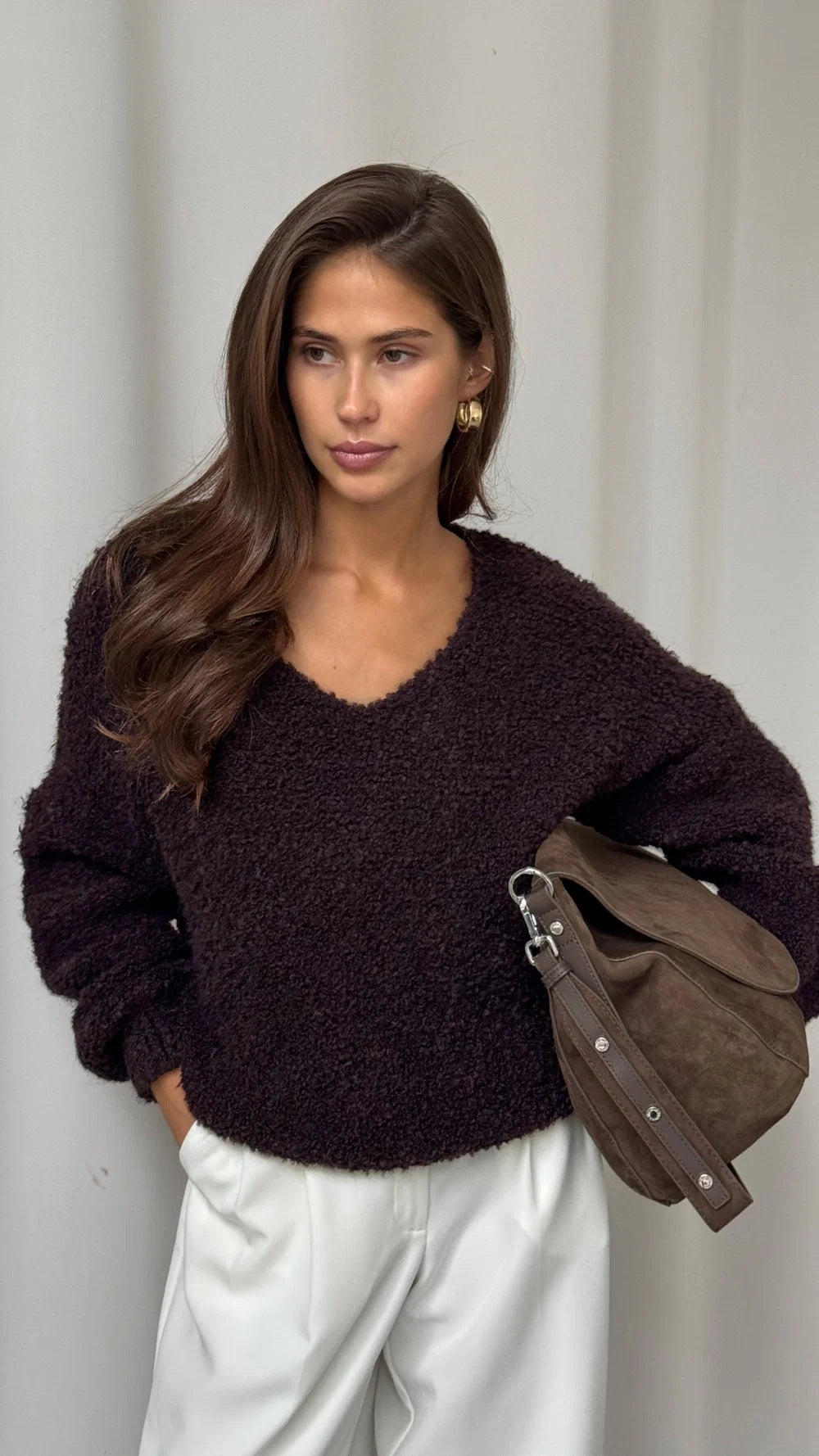 the JENNY sweater, chocolate