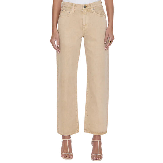 the LEXI mid rise bowed straight, sand dollar