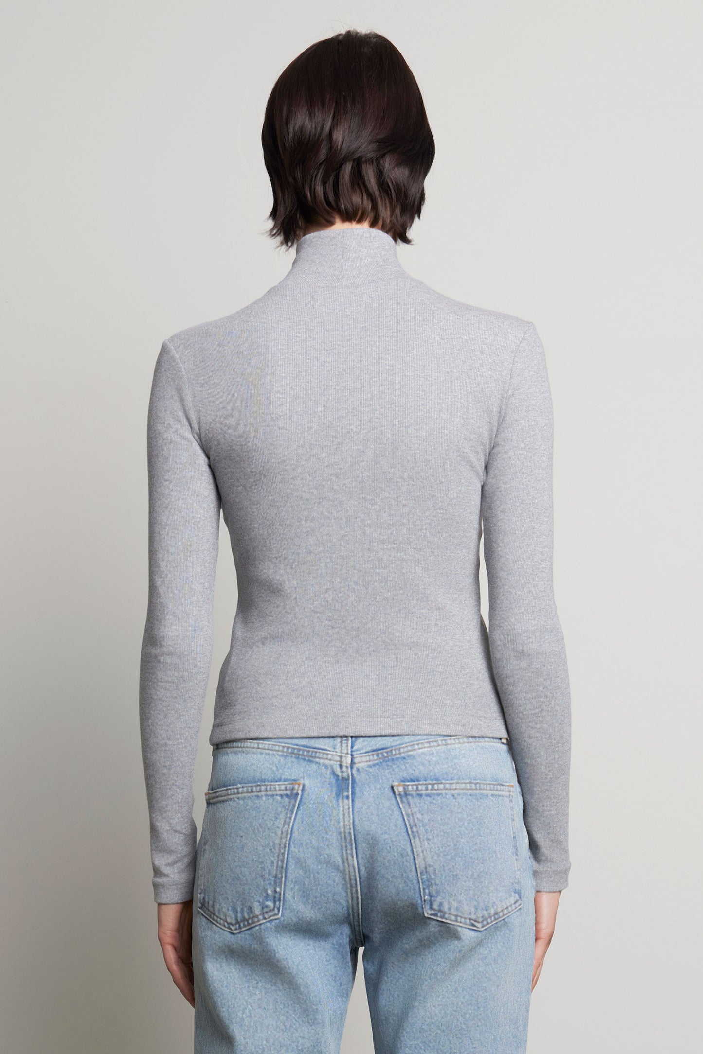 the HELMS top, heather grey