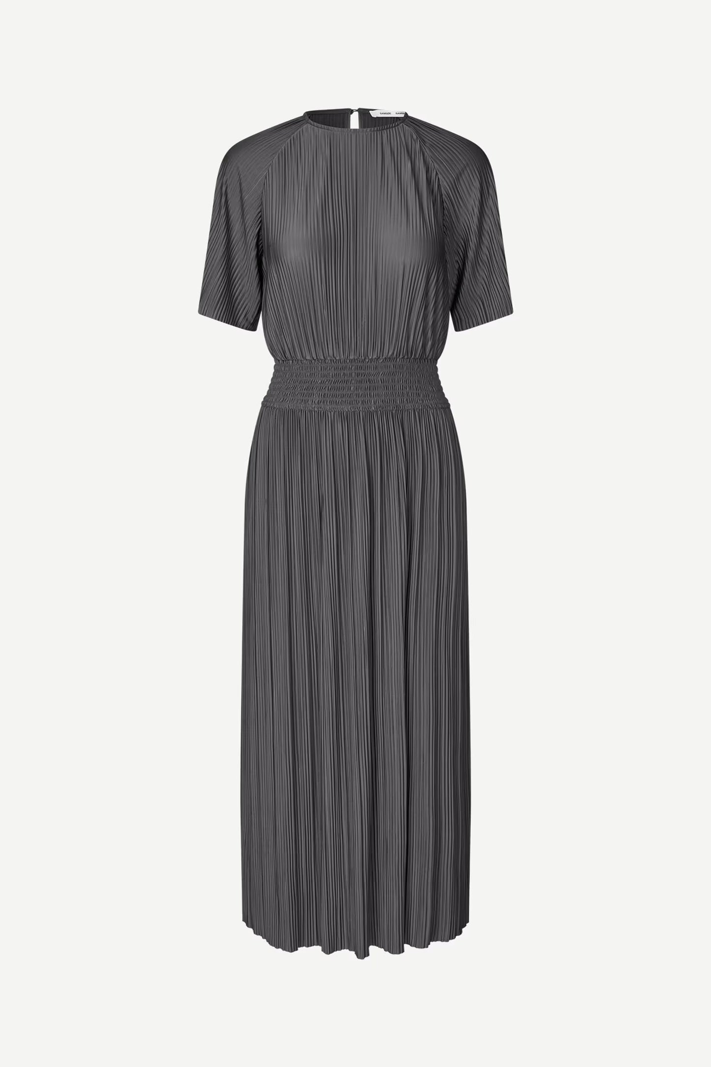 the SAUMA dress, gray pinstripe