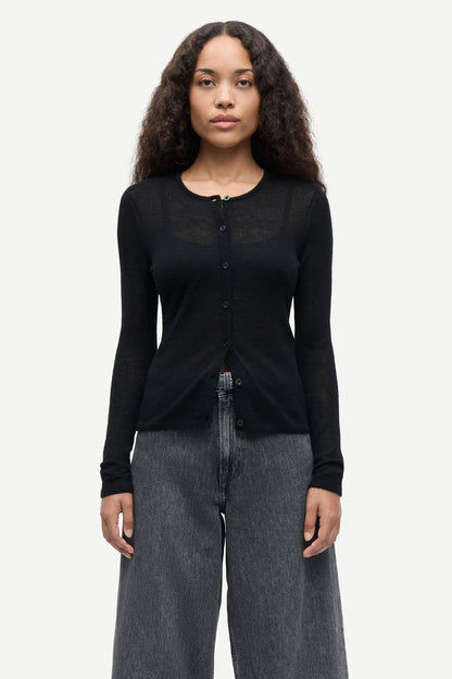 the SAROSE cardigan, black