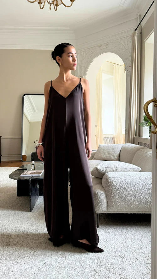 the NATALIE jumpsuit, dark espresso