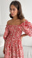 The CARINA Print Dress, Red Print