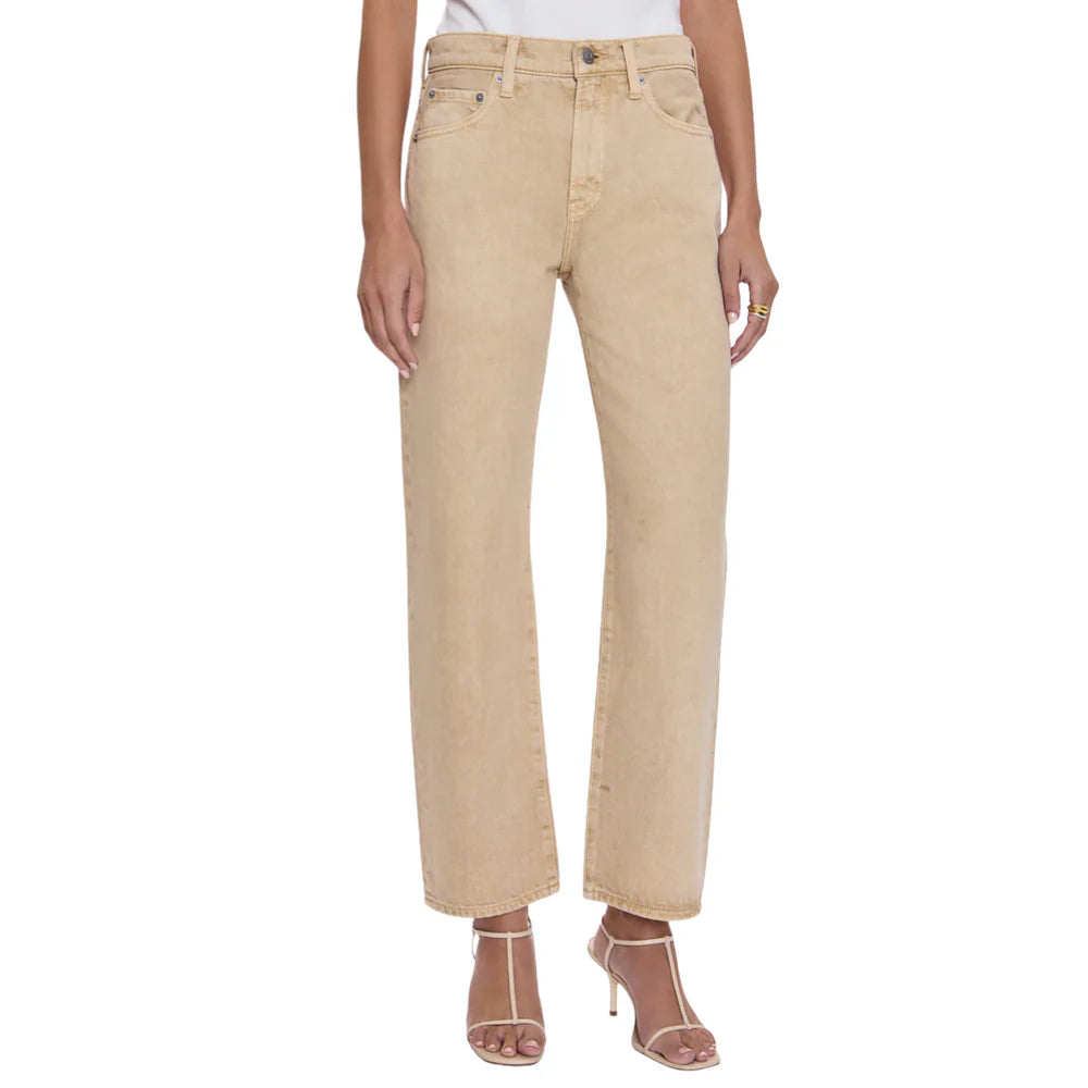 the LEXI mid rise bowed straight, sand dollar