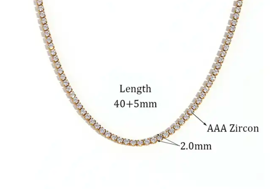 the TENNIS collection, necklace