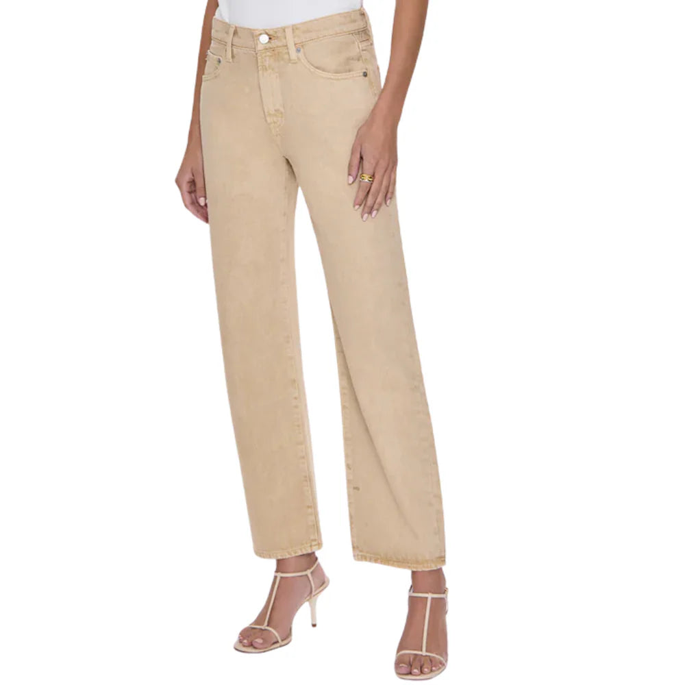 the LEXI mid rise bowed straight, sand dollar