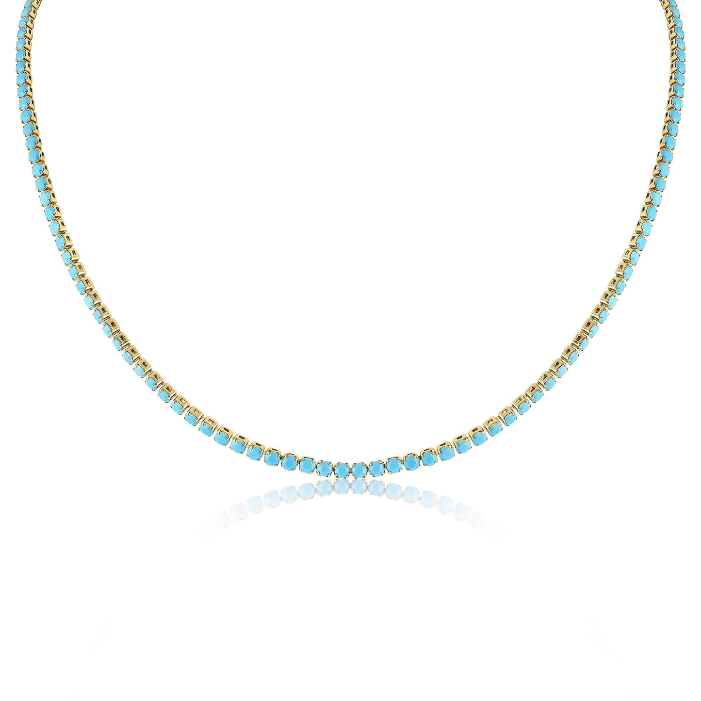 the TURQUOISE tennis necklace