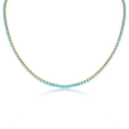 the TURQUOISE tennis necklace