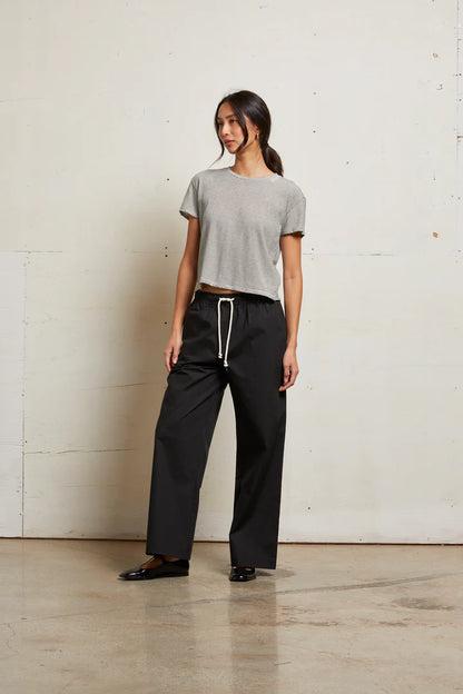 prerorder: the HARLEY, ivory+black stripe
