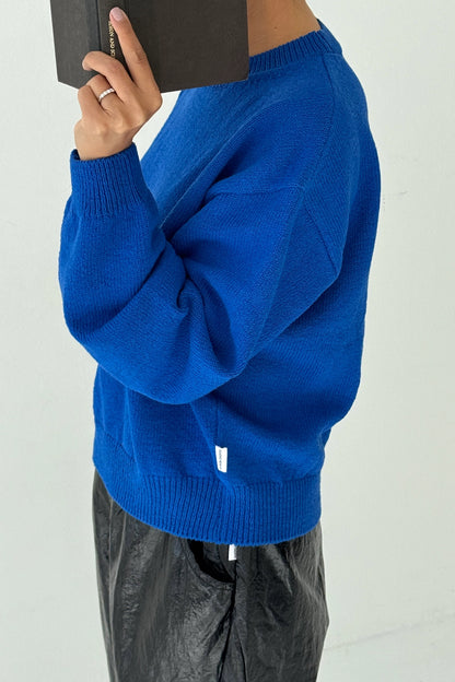 the MILO knit, cobalt