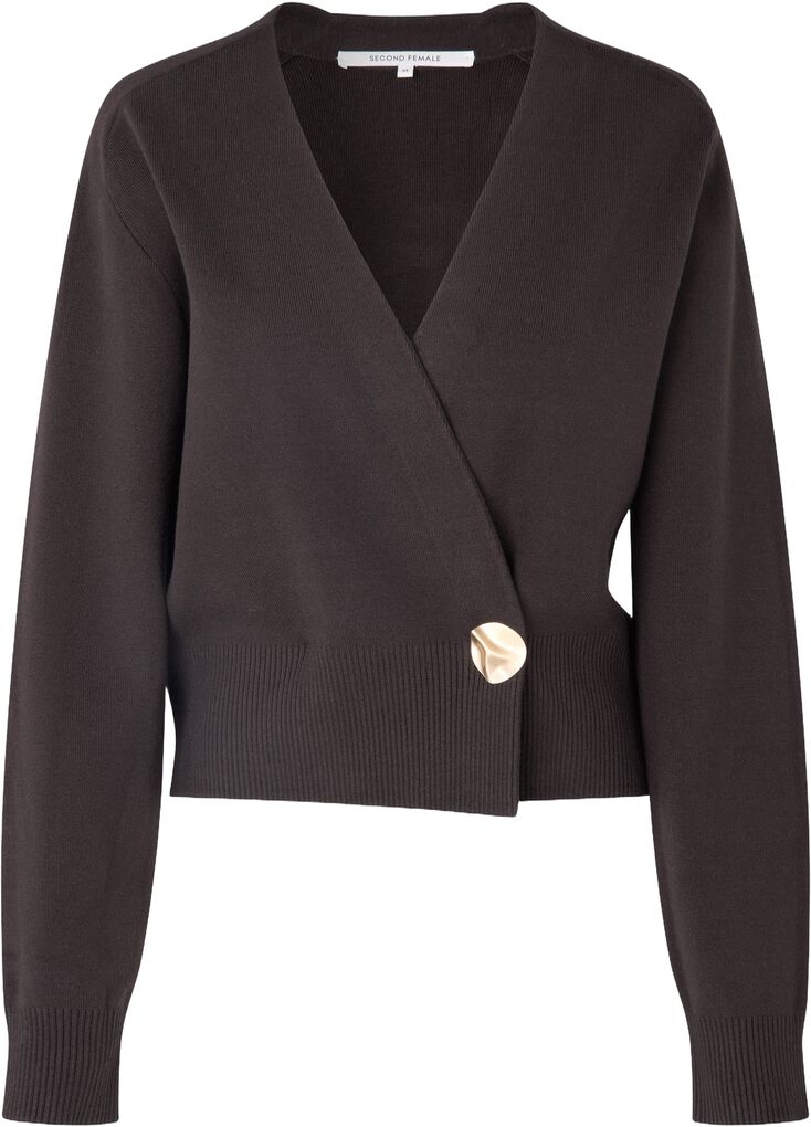 the SARIA wrap knit, chocolate torte