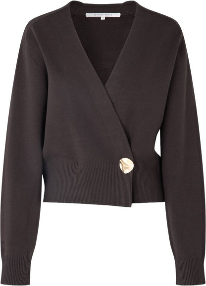 the SARIA wrap knit, chocolate torte