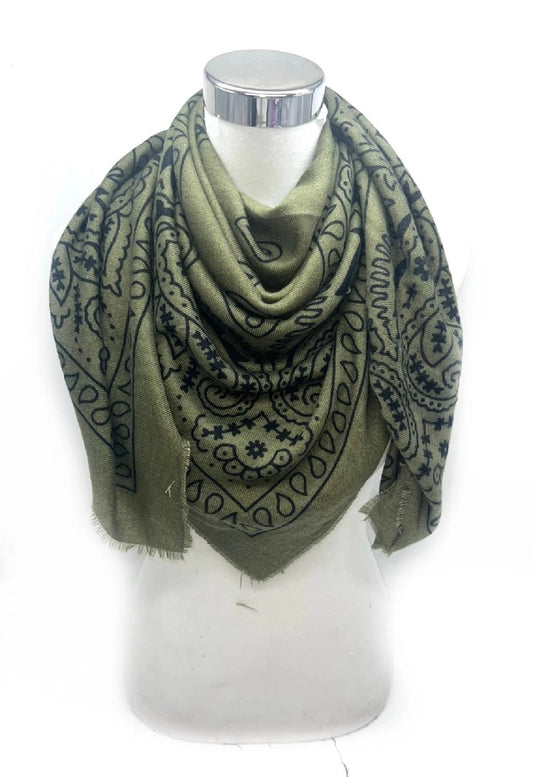 the BANDANA scarf, green