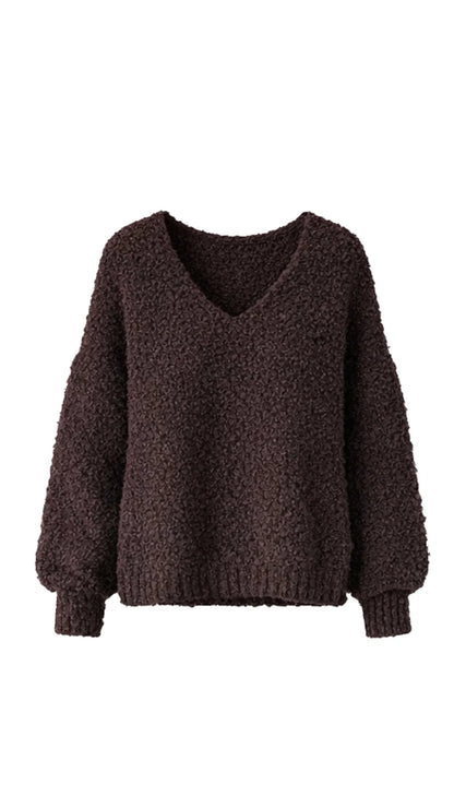 the JENNY sweater, chocolate