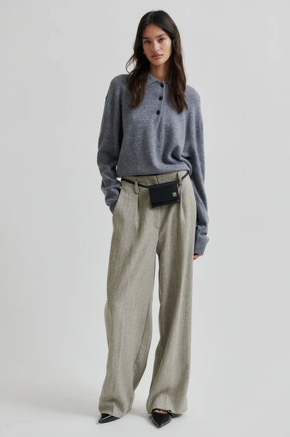 the VILENA knit, grey melange