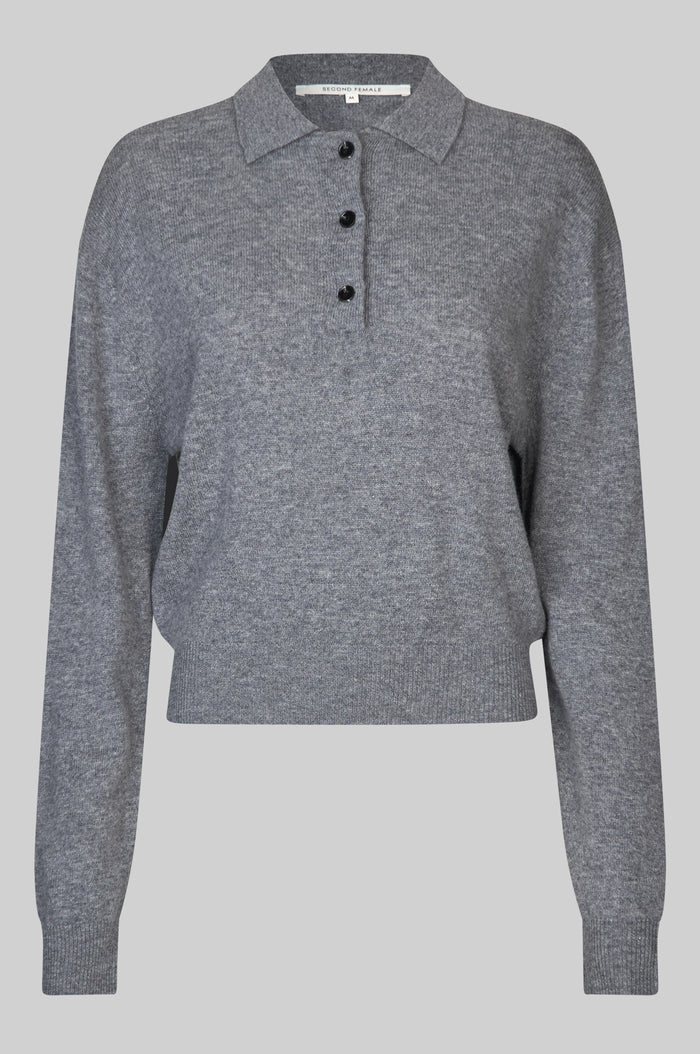 the VILENA knit, grey melange