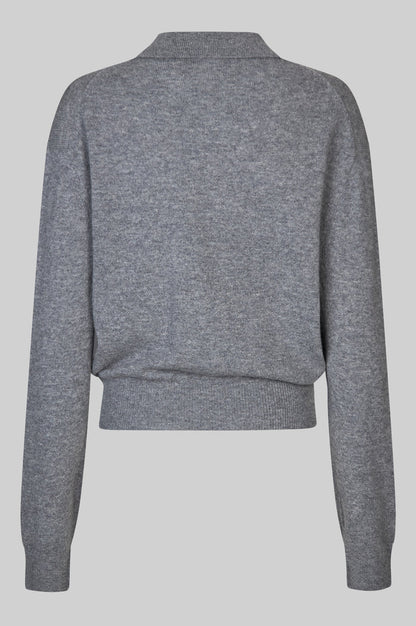 the VILENA knit, grey melange