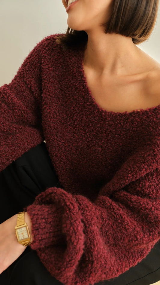the JENNY sweater, bordeaux