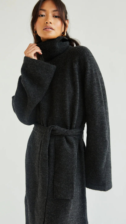 the ABBIE knit dress, black