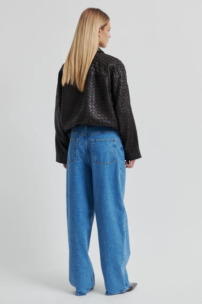 the VERMONT leather jacket, chocolate torte