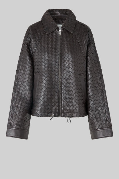 the VERMONT leather jacket, chocolate torte