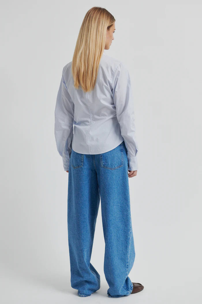 the HILL blouse, halogen blue