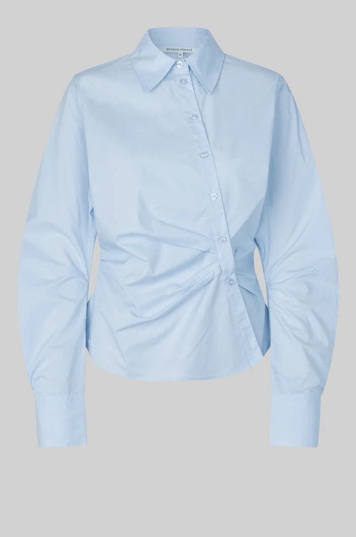 the HILL blouse, halogen blue