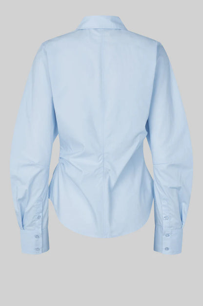 the HILL blouse, halogen blue