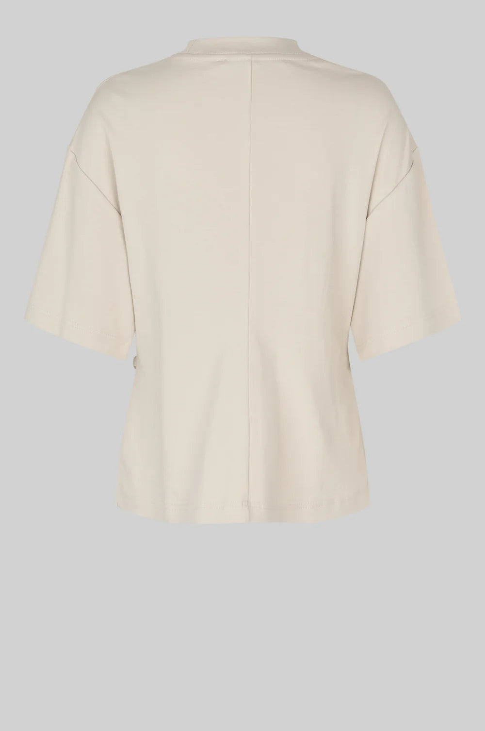 the ENORA brooch tee, soft beige