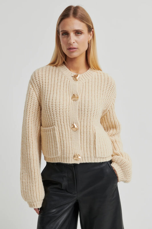 the ULRIKKE knit cardigan, soft beige