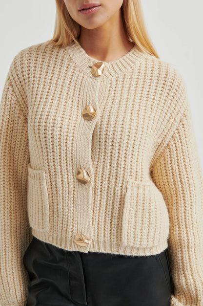 the ULRIKKE knit cardigan, soft beige